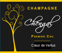 Etiquette de Cœur de Vertus :  Blanc de Blancs